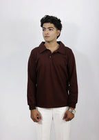 Brown Full Sleevs  Polo