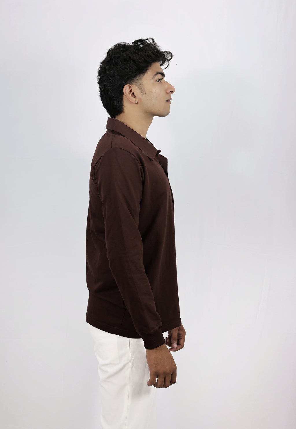 Brown Full Sleevs  Polo