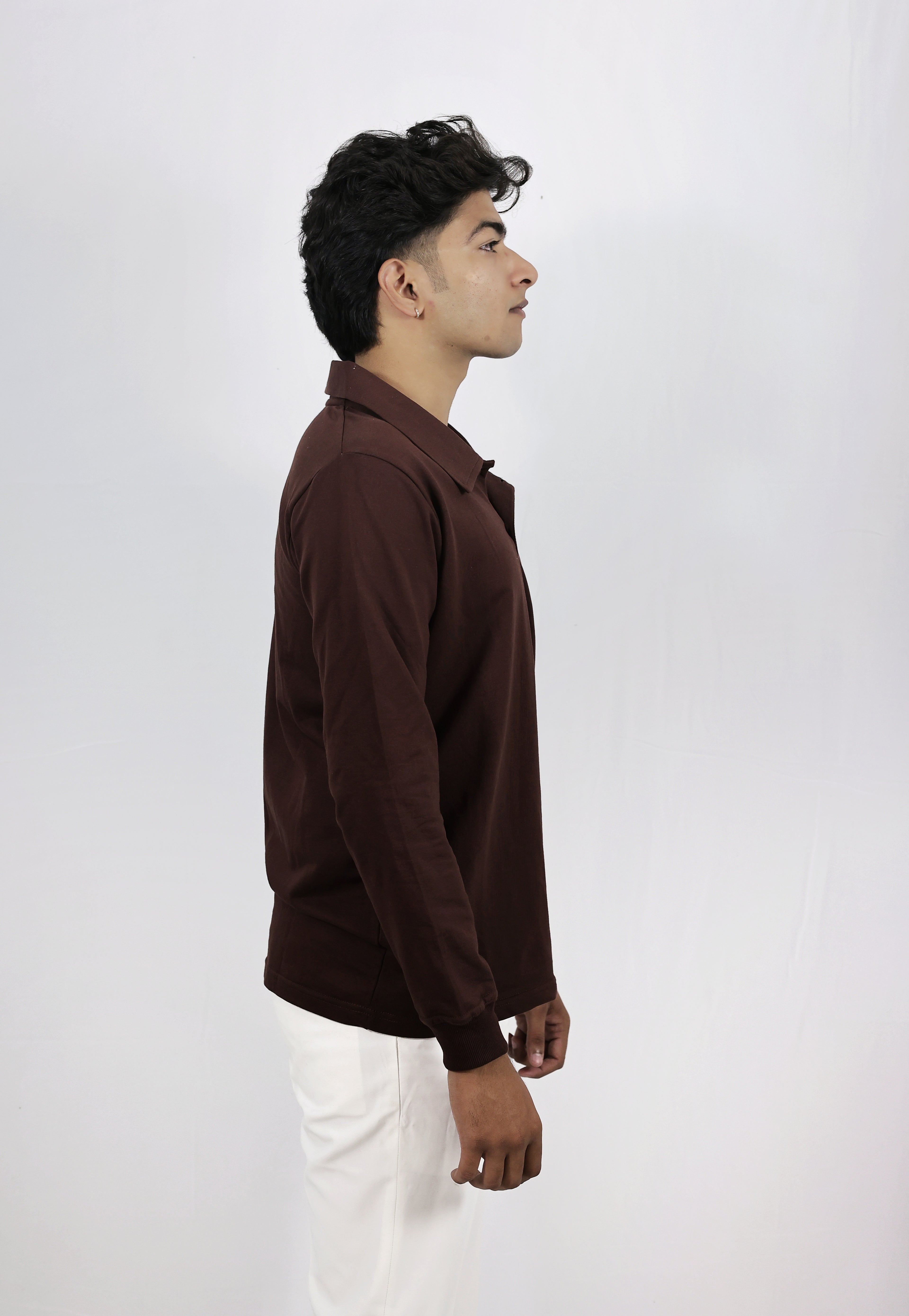 Brown Full Sleevs  Polo