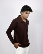 Brown Full Sleevs  Polo