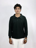 green full sleeves polo