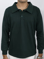 green full sleeves polo