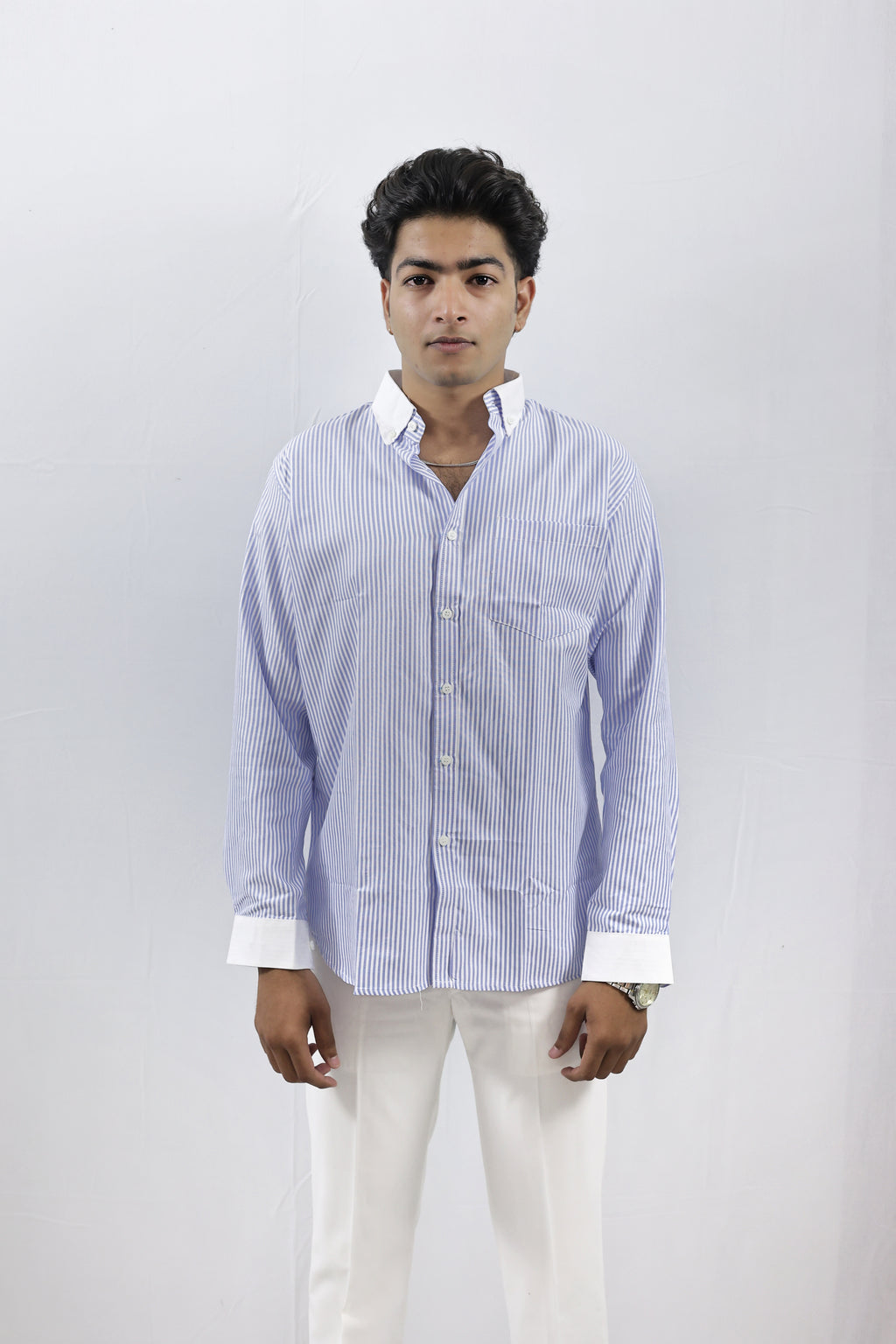 Blue Striped Shirt