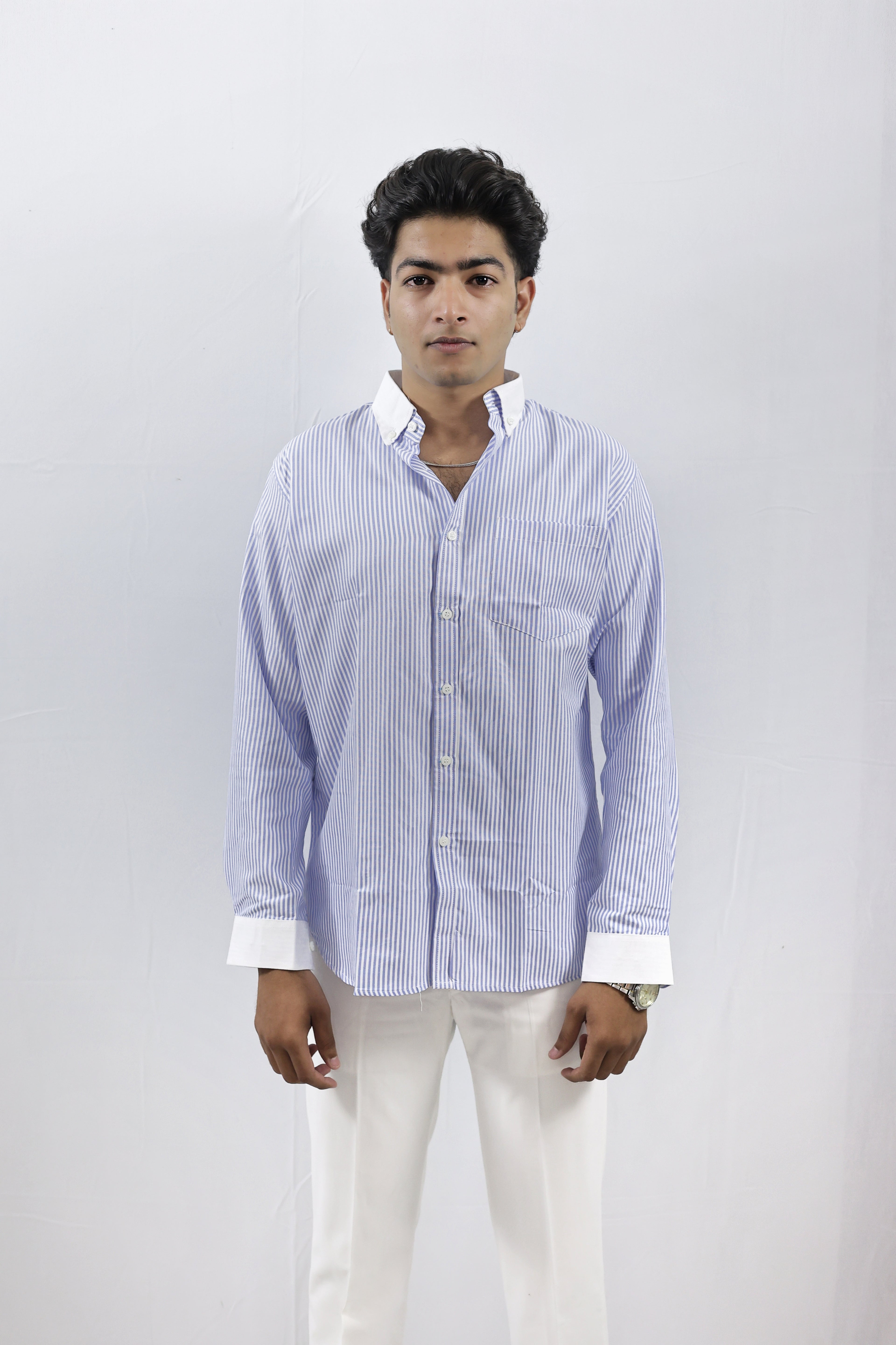 Blue Striped Shirt