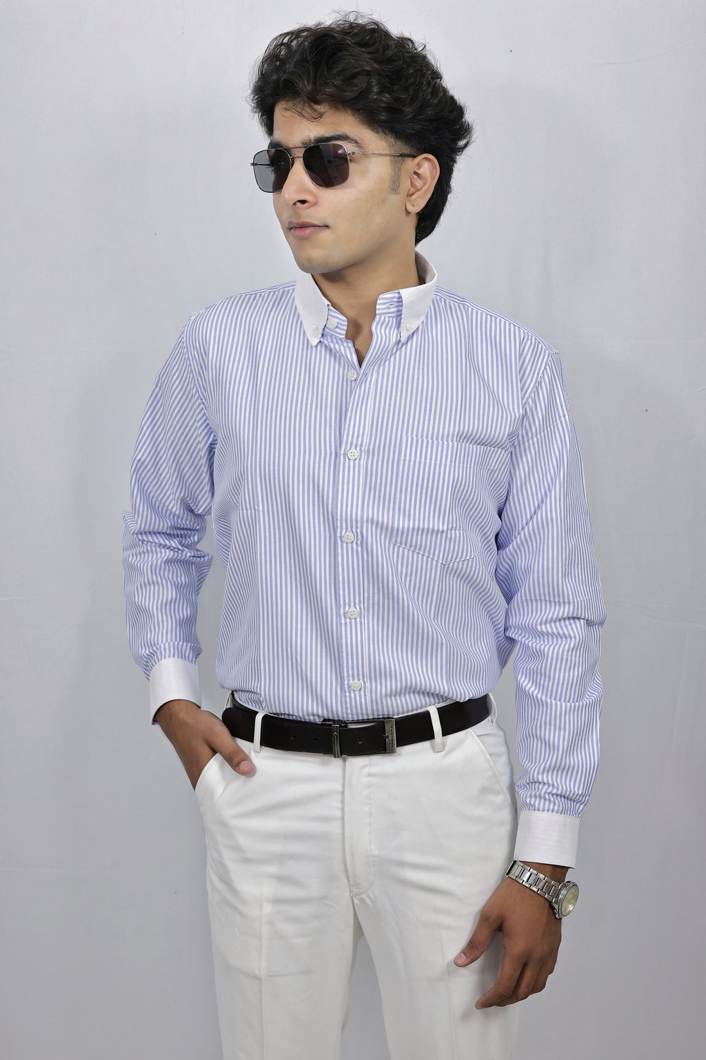 Blue Striped Shirt