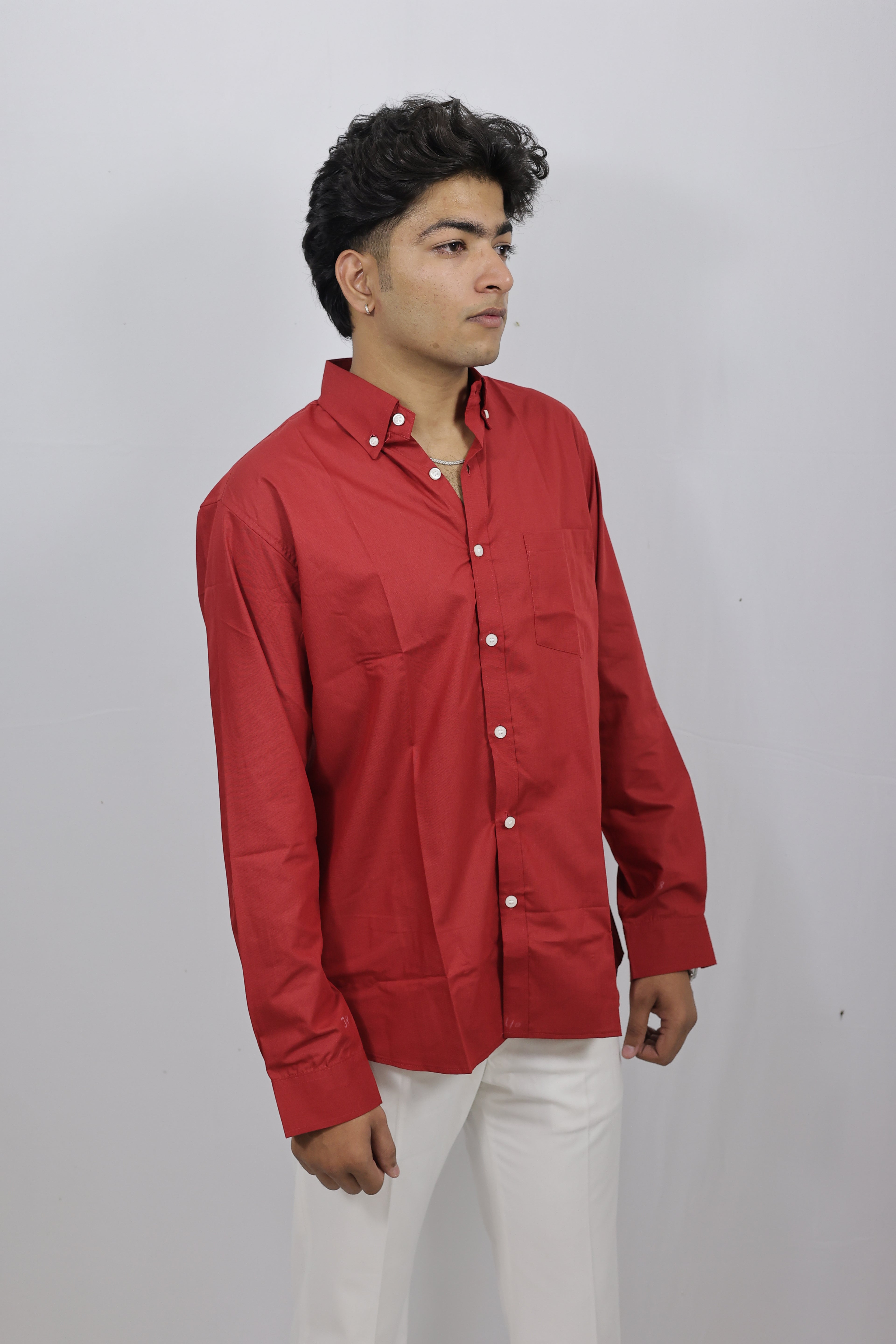 Red Full Sleeves Shirt