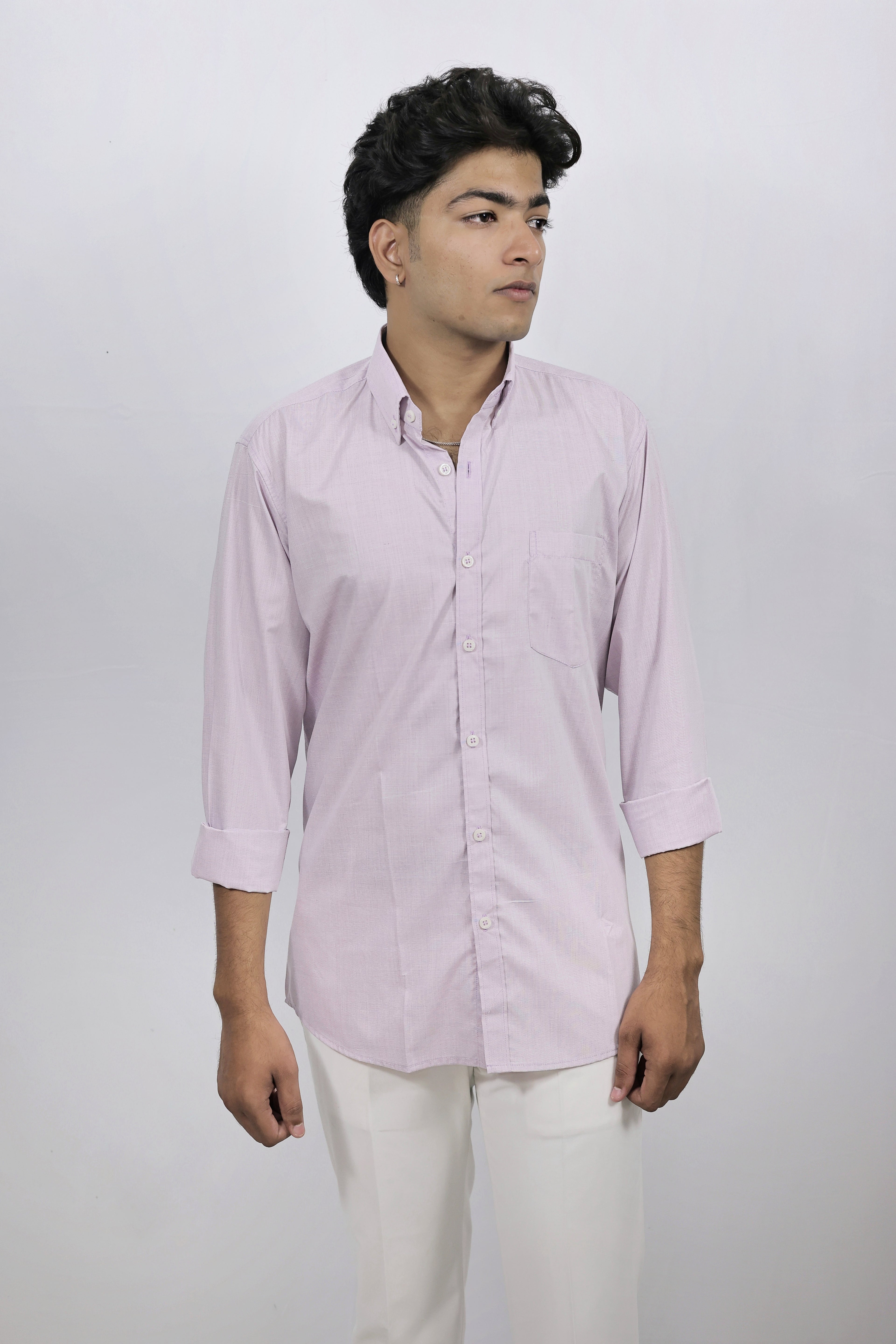 Pink Solid Shirt