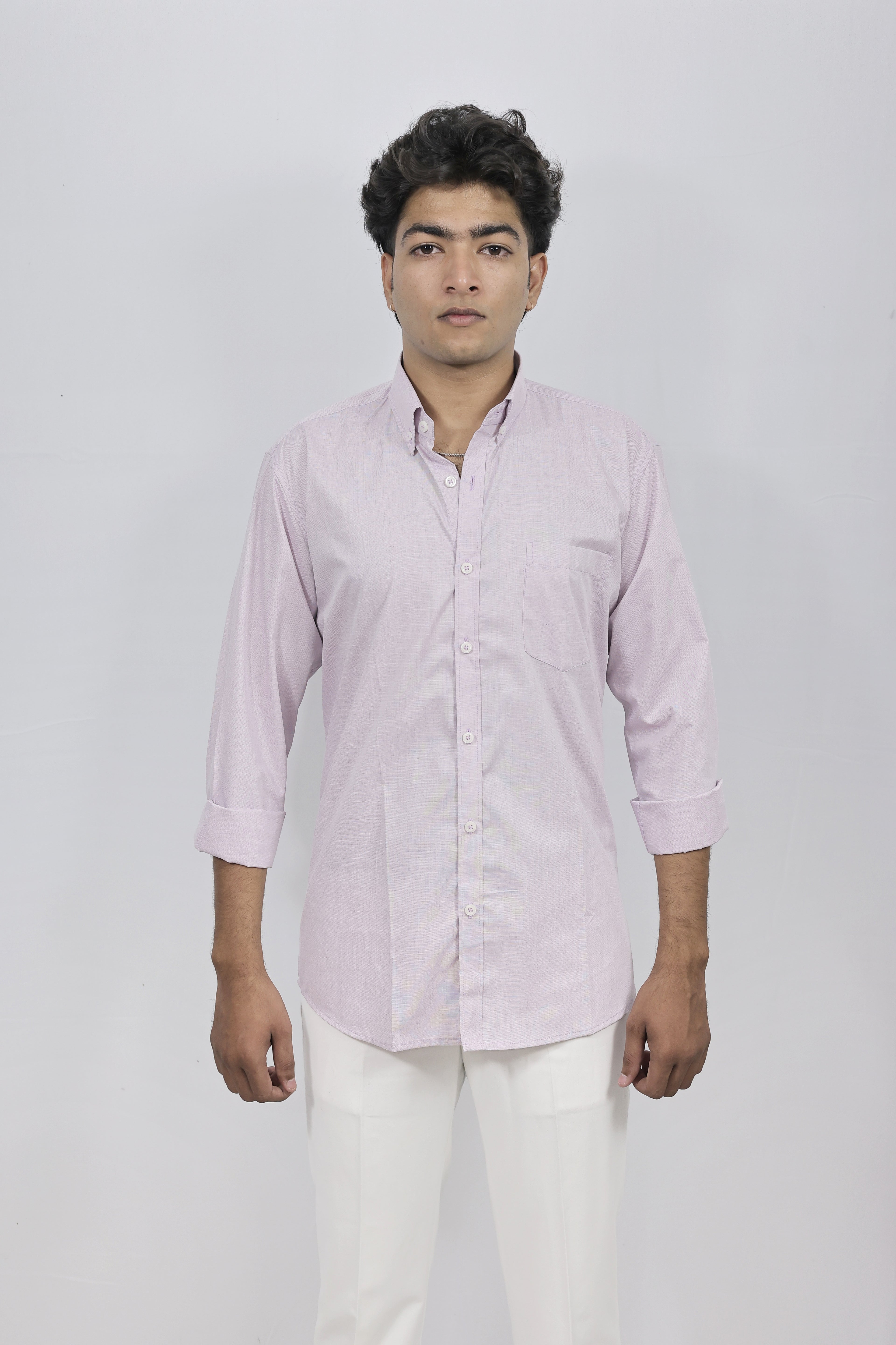 Pink Solid Shirt