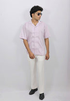 Pink Oversized Half Shirt