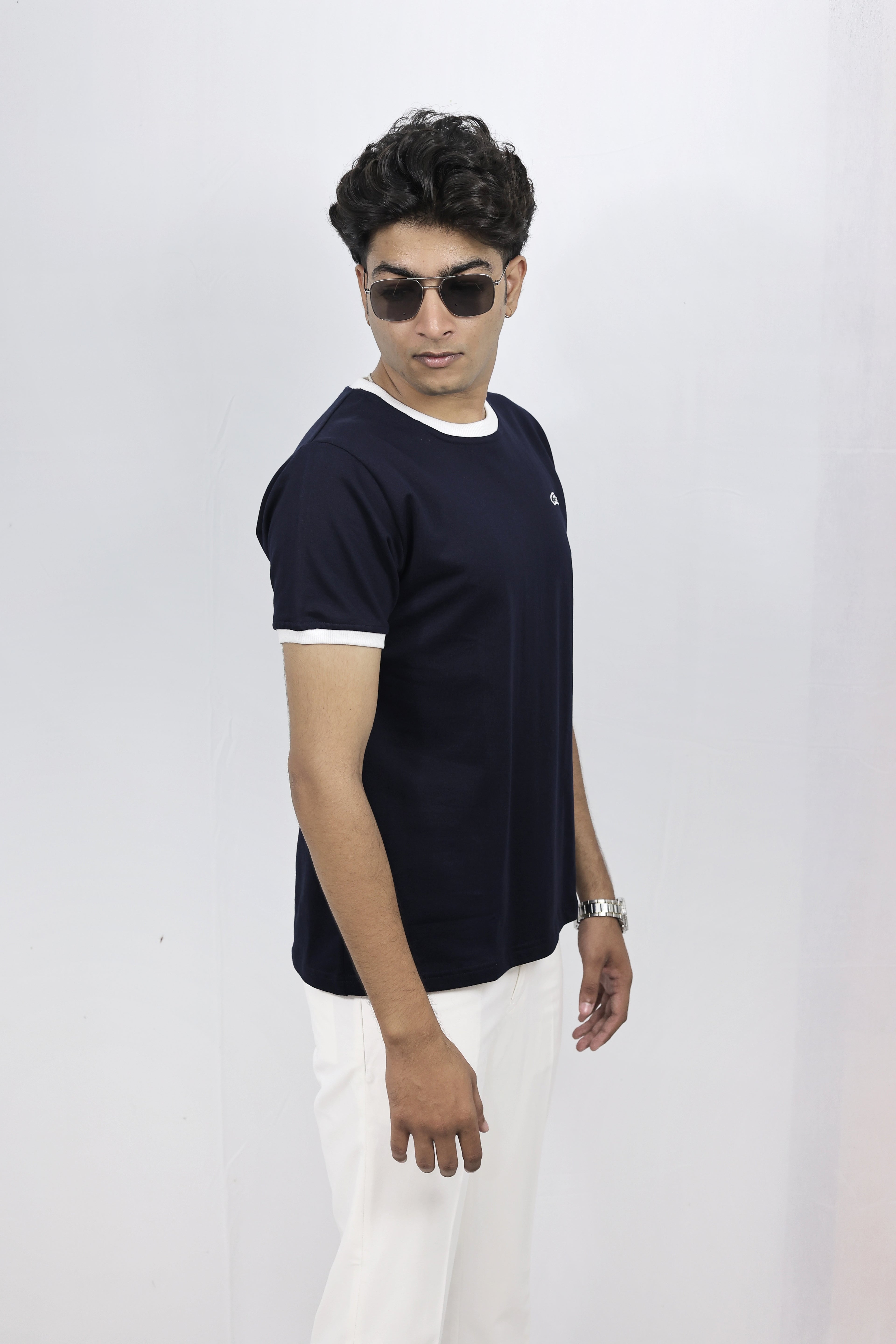 Slim Fit Navy Blue Tshirt