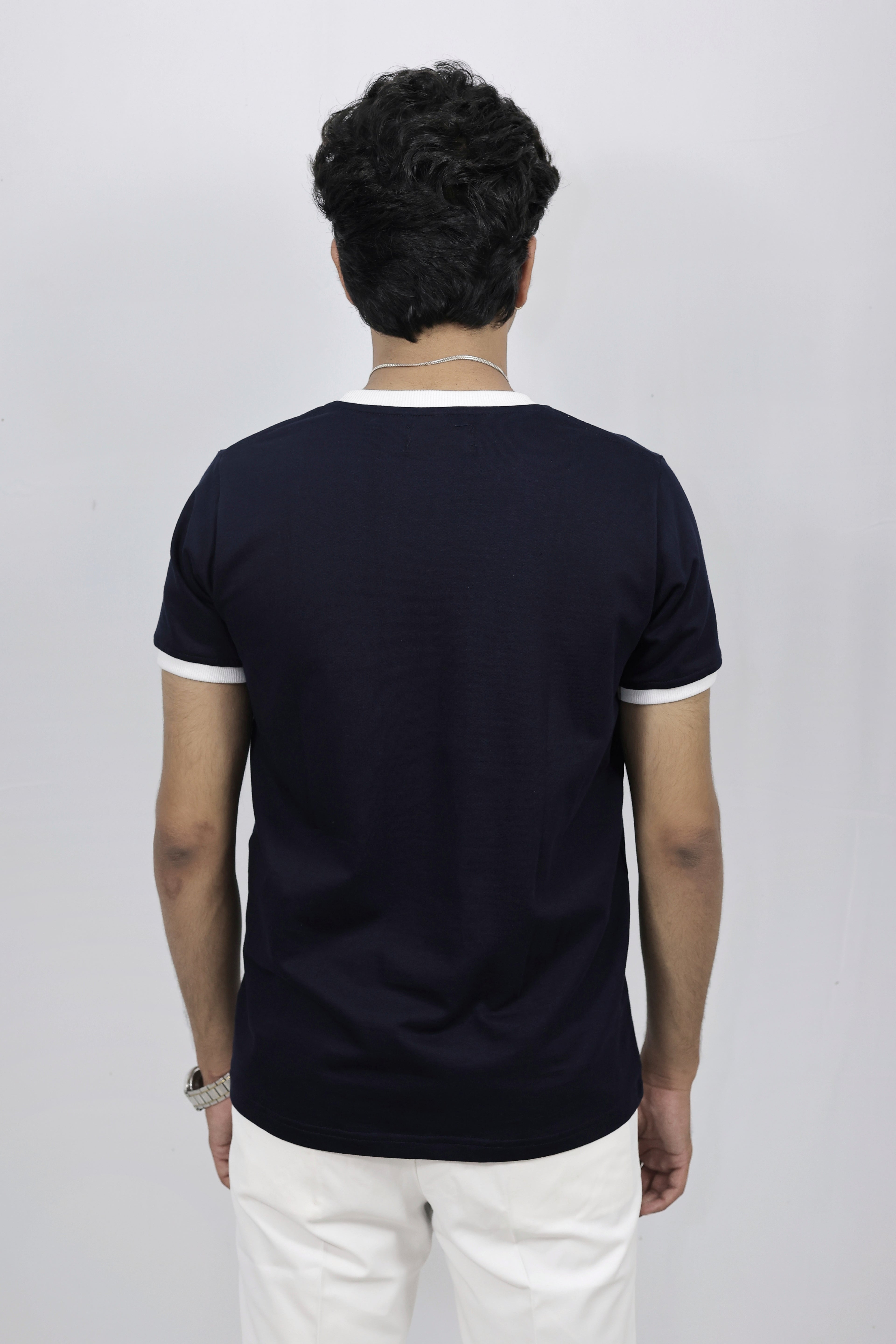 Slim Fit Navy Blue Tshirt