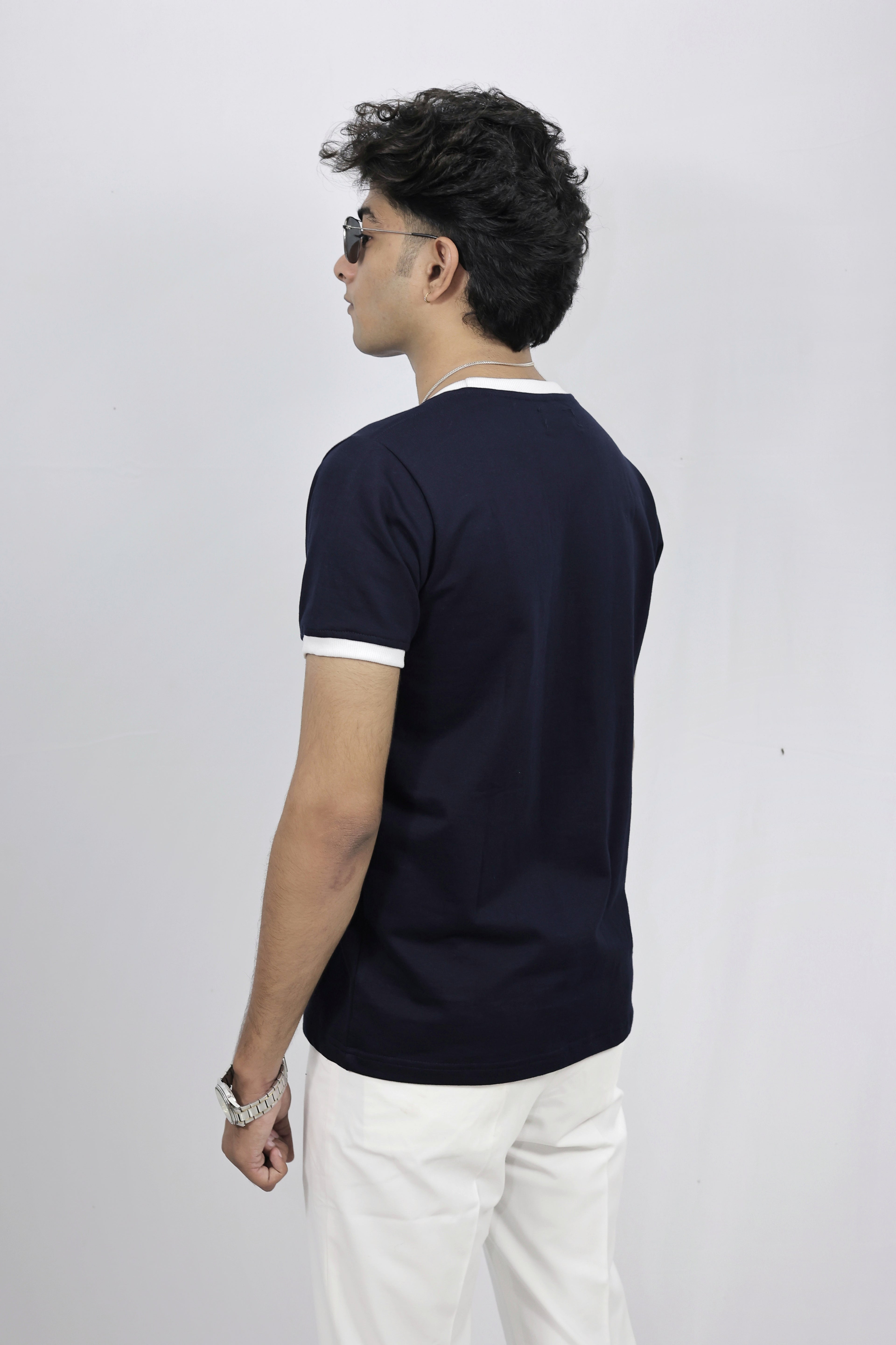 Slim Fit Navy Blue Tshirt