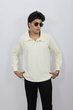 Off White Full Sleeves Polo