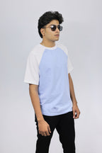 Regular Fit Raglan Sky Blue Tee