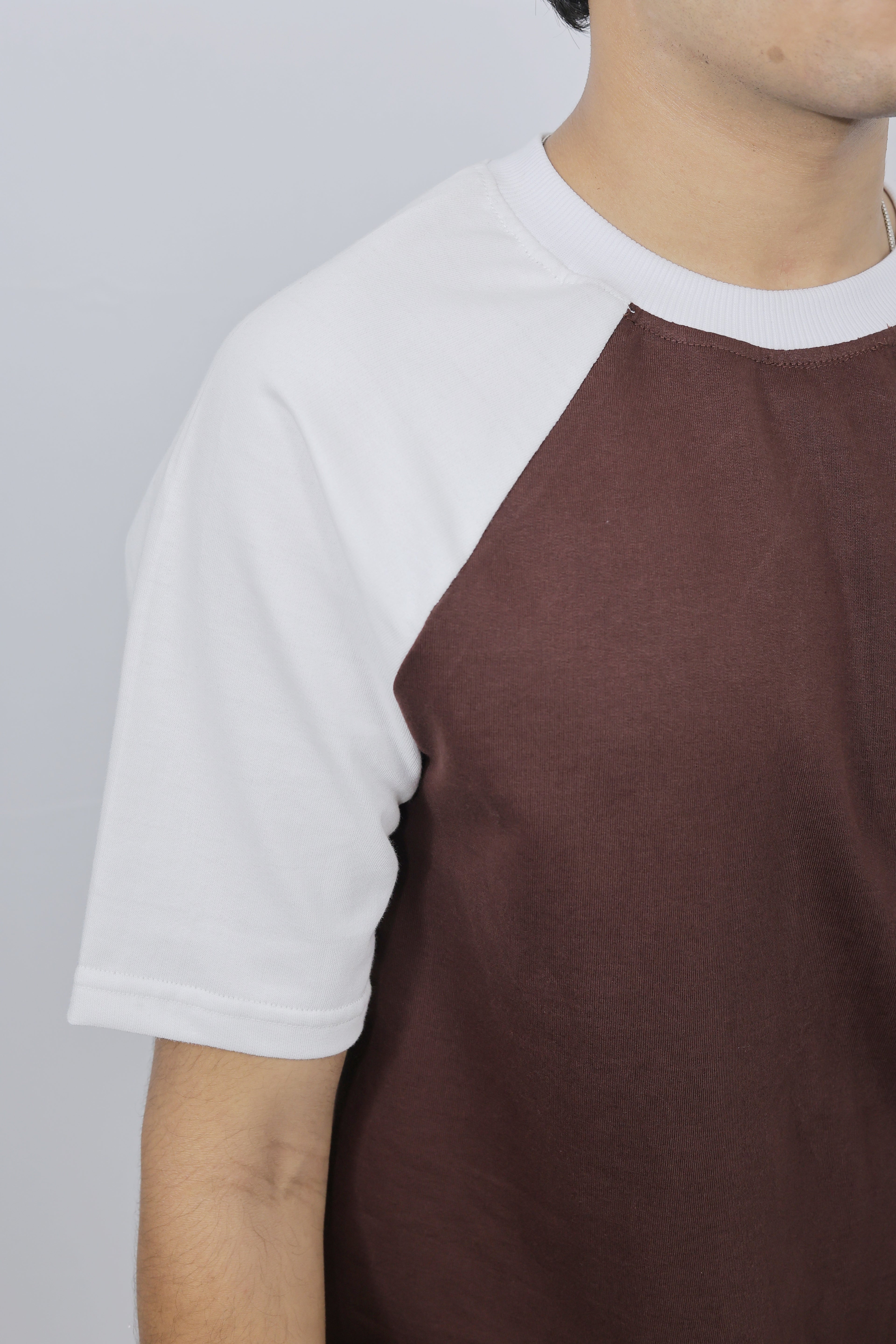 Regular Fit Raglan Coffee Tee