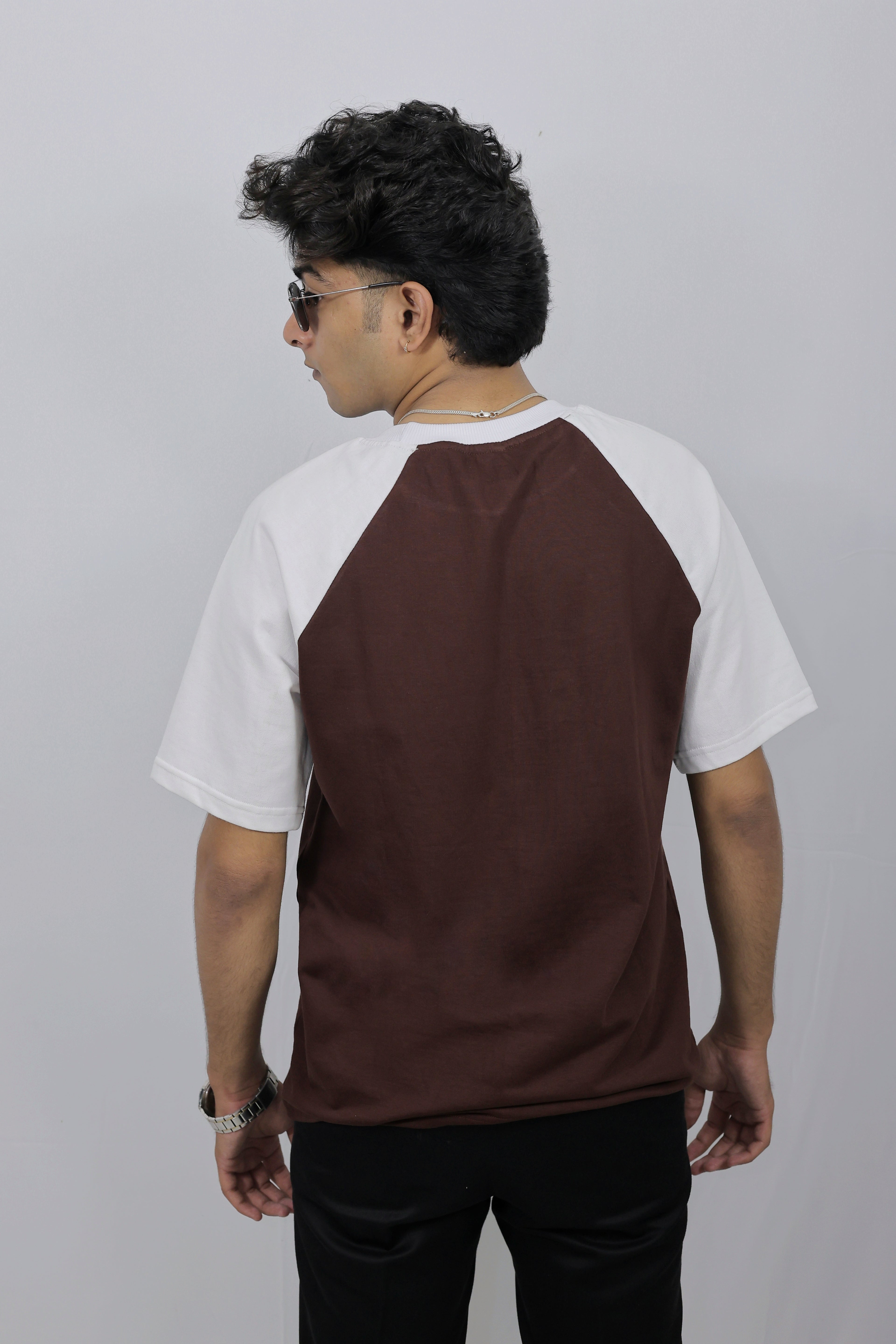 Regular Fit Raglan Coffee Tee
