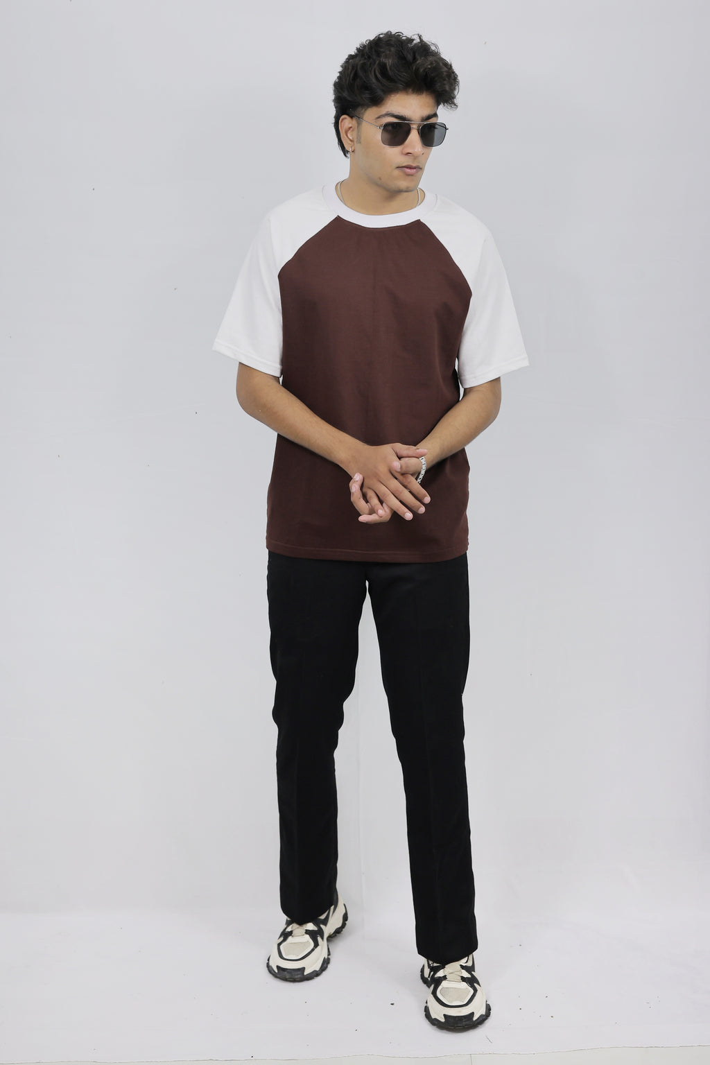 Regular Fit Raglan Coffee Tee