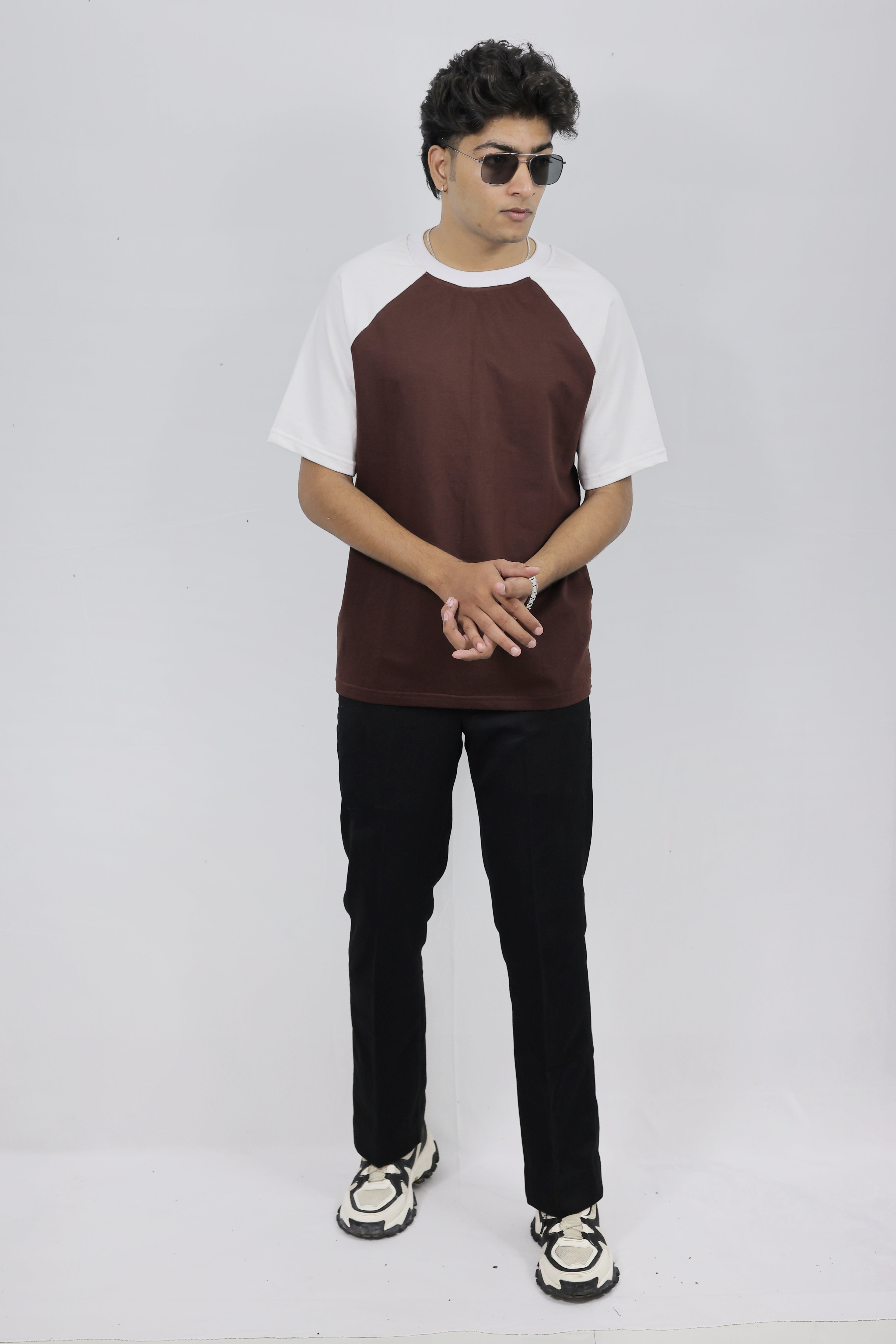 Regular Fit Raglan Coffee Tee