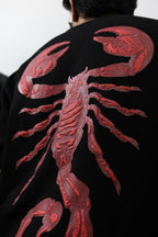 Oversized Scorpion Puff Black Tee