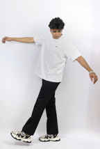 Oversized White Ferrari Tee