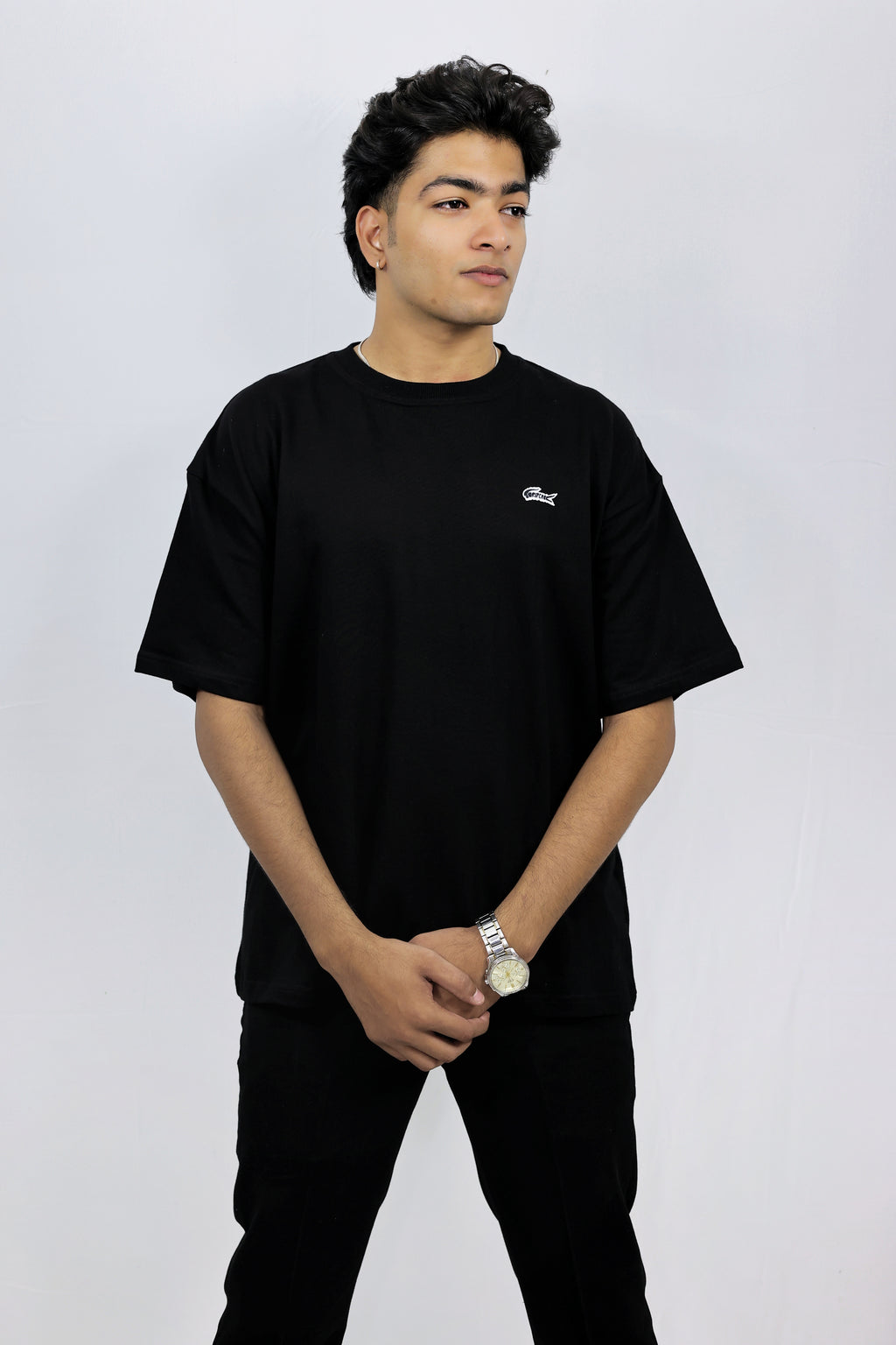 Oversized Black Ferrari Tee