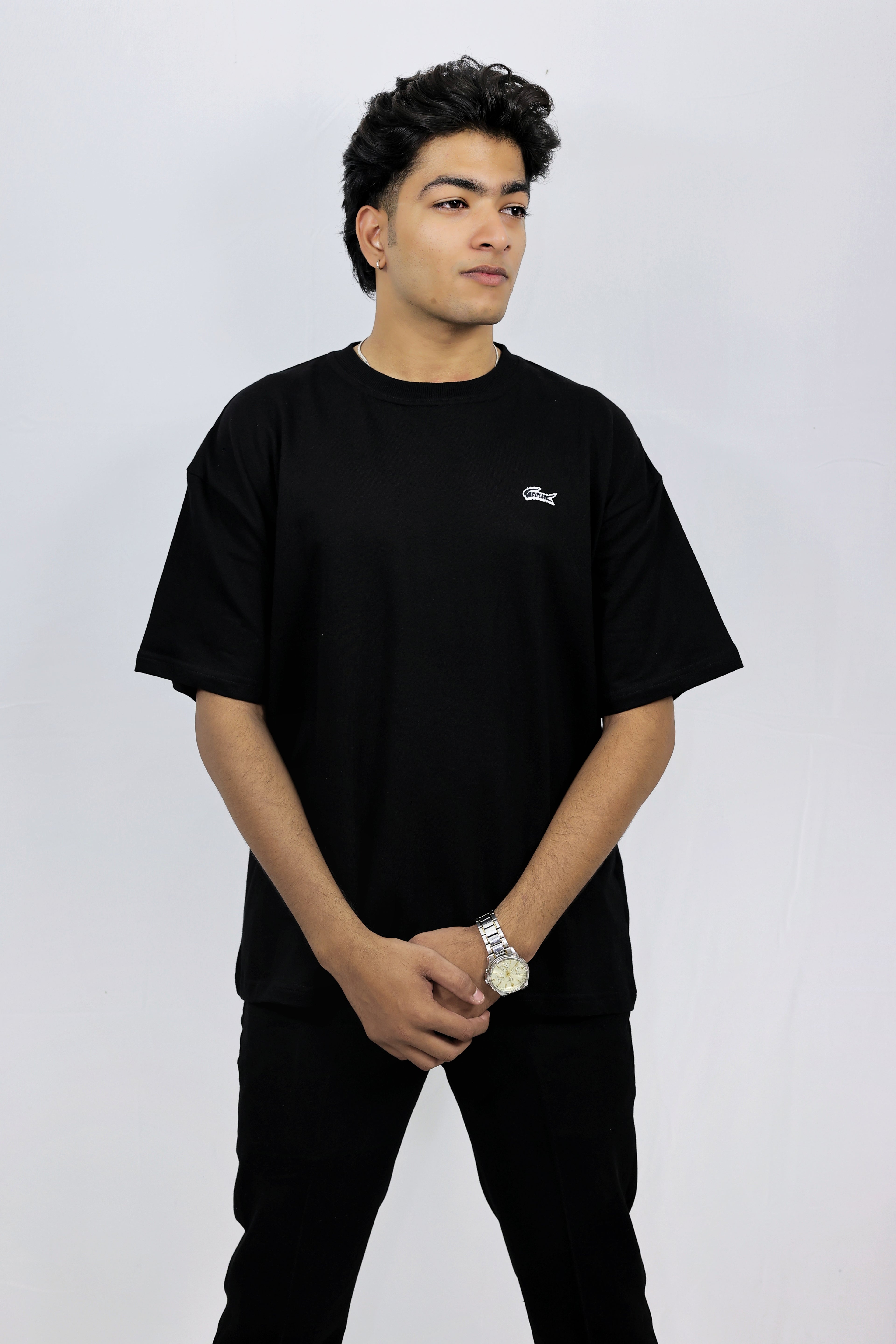 Oversized Black Ferrari Tee