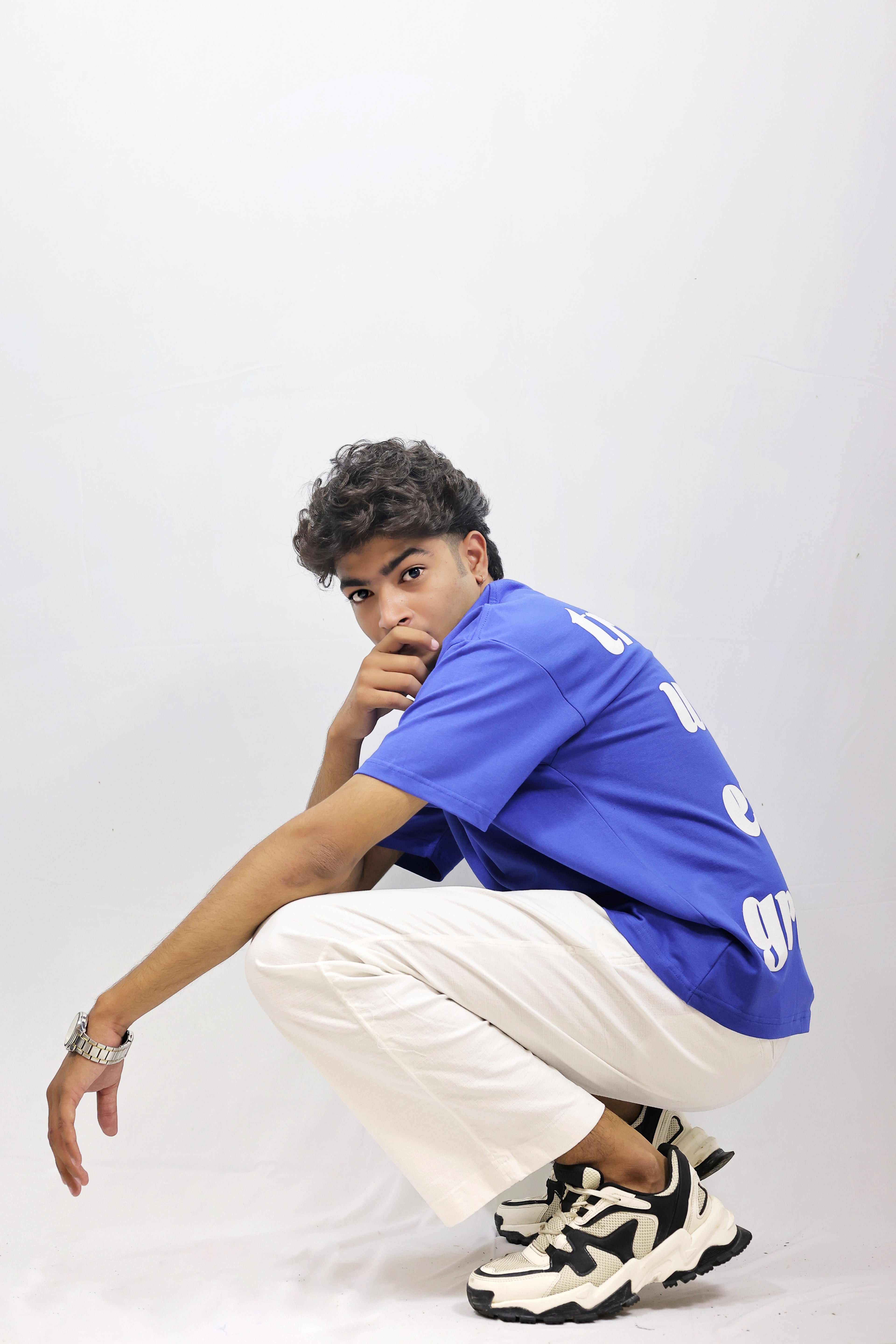 Oversized Navy Blue Tee