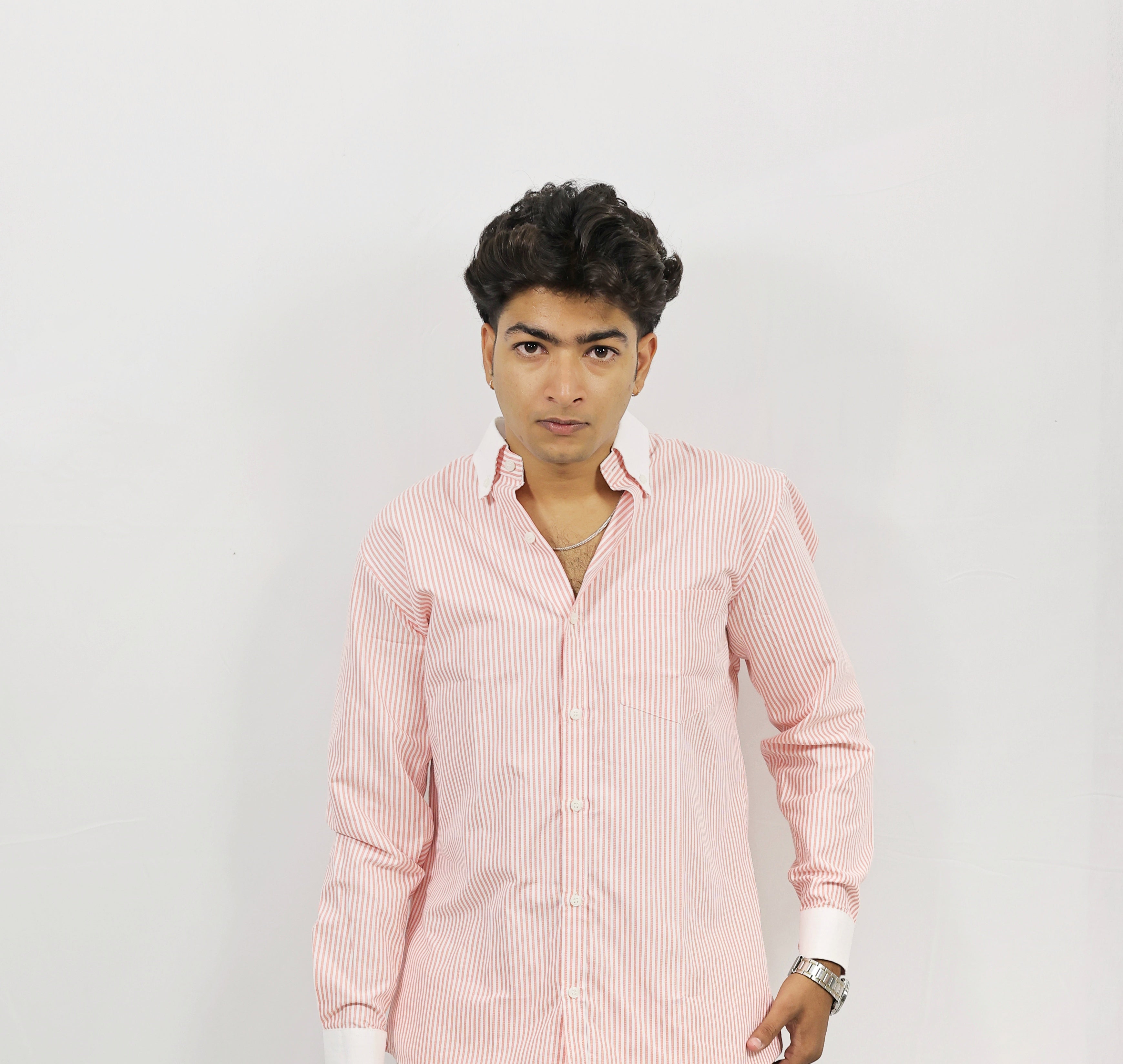 Pink Striped Shirt