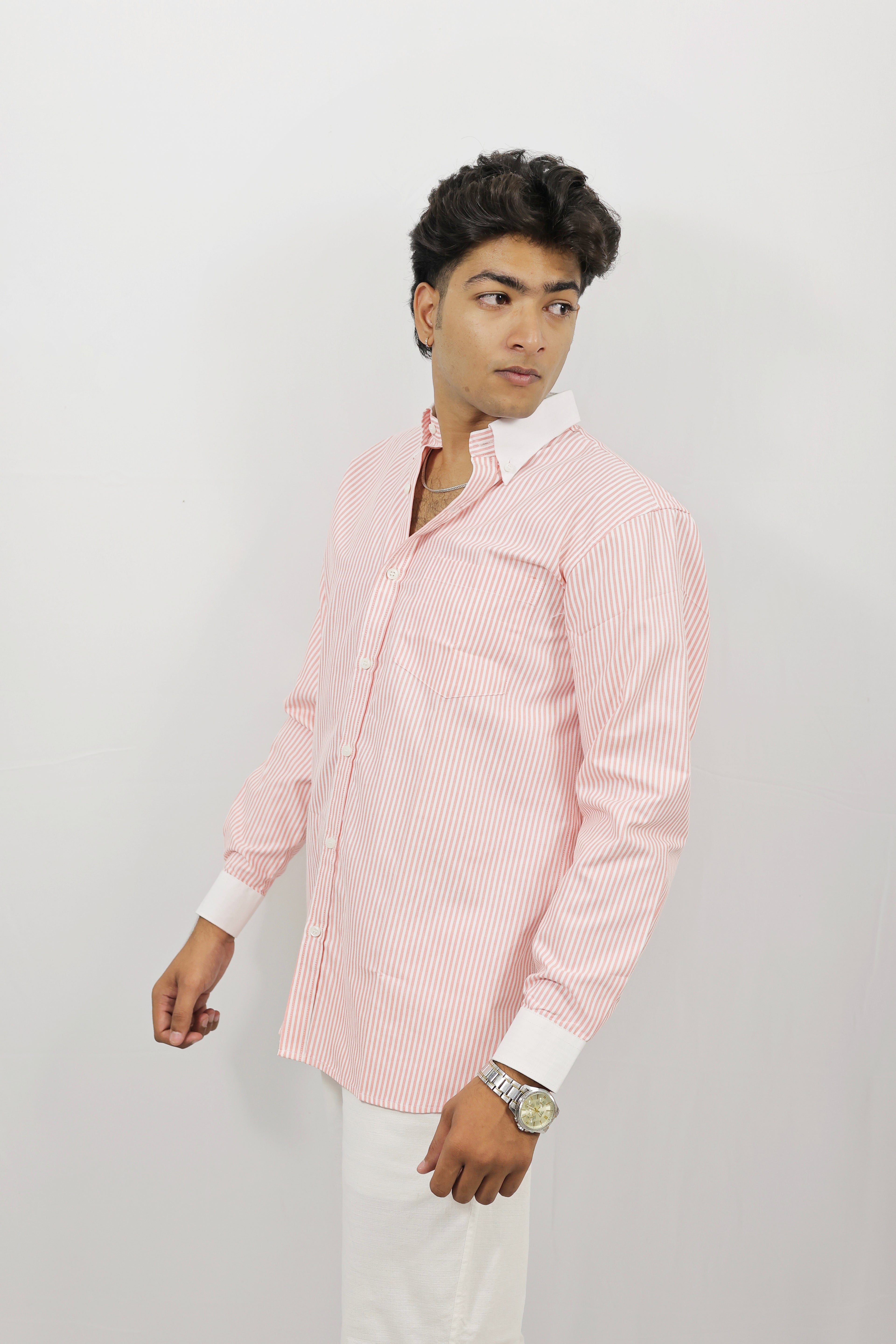 Pink Striped Shirt