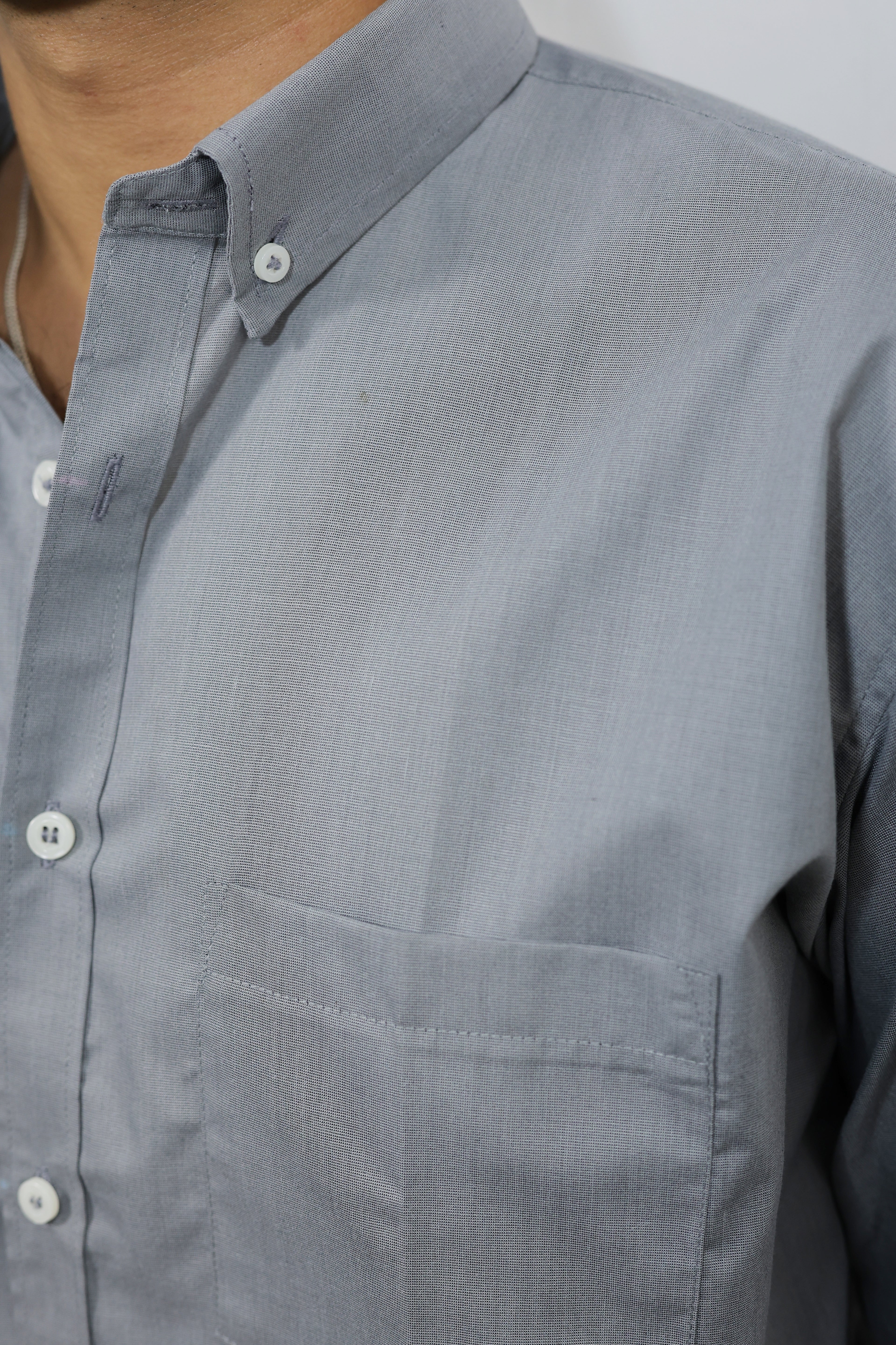 Grey Solid Shirt