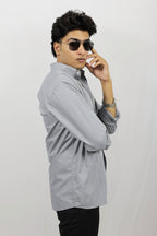 Grey Solid Shirt
