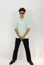 Cardamom  Oversized Half Shirt