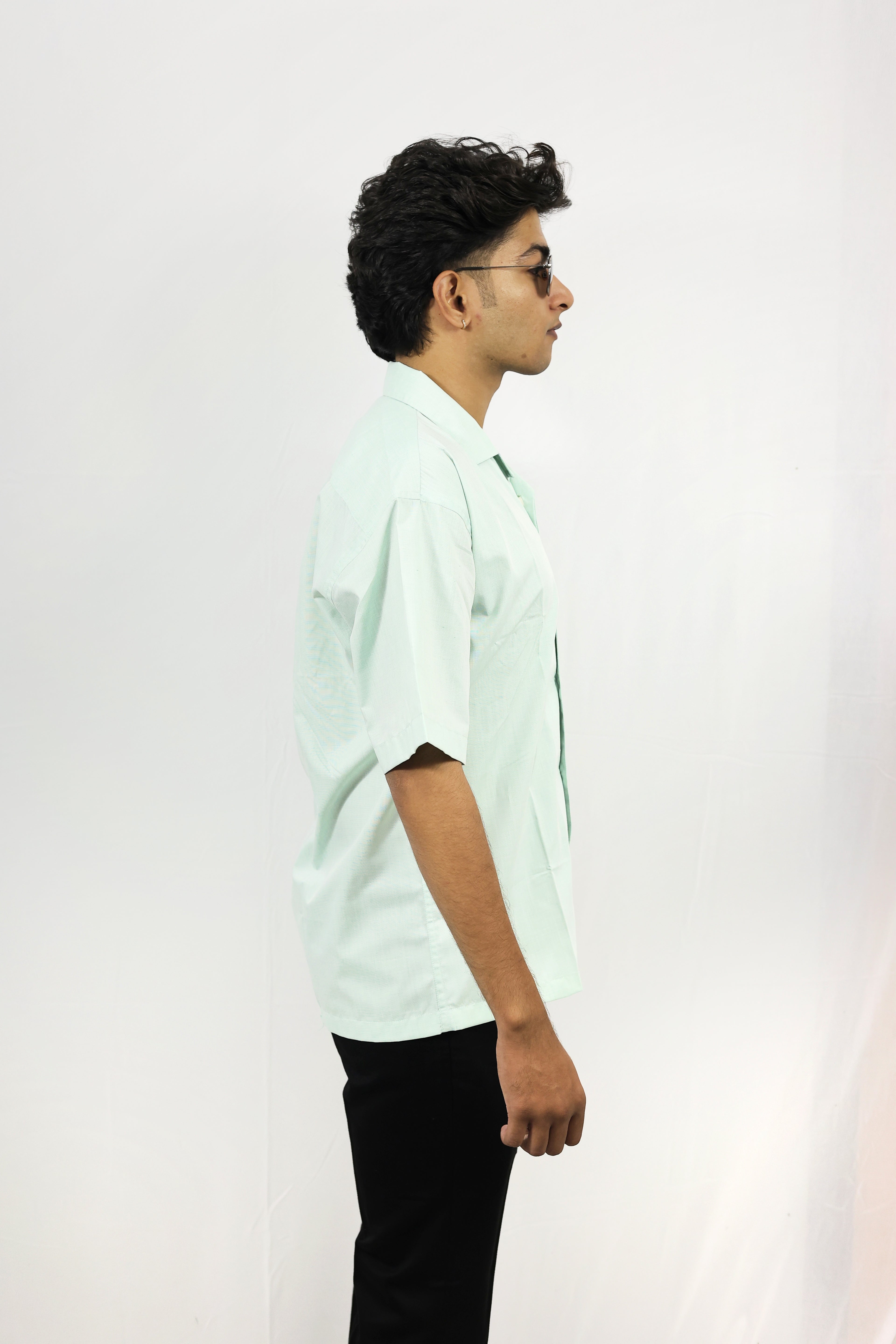 Cardamom  Oversized Half Shirt
