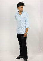 Sky Blue Solid Shirt