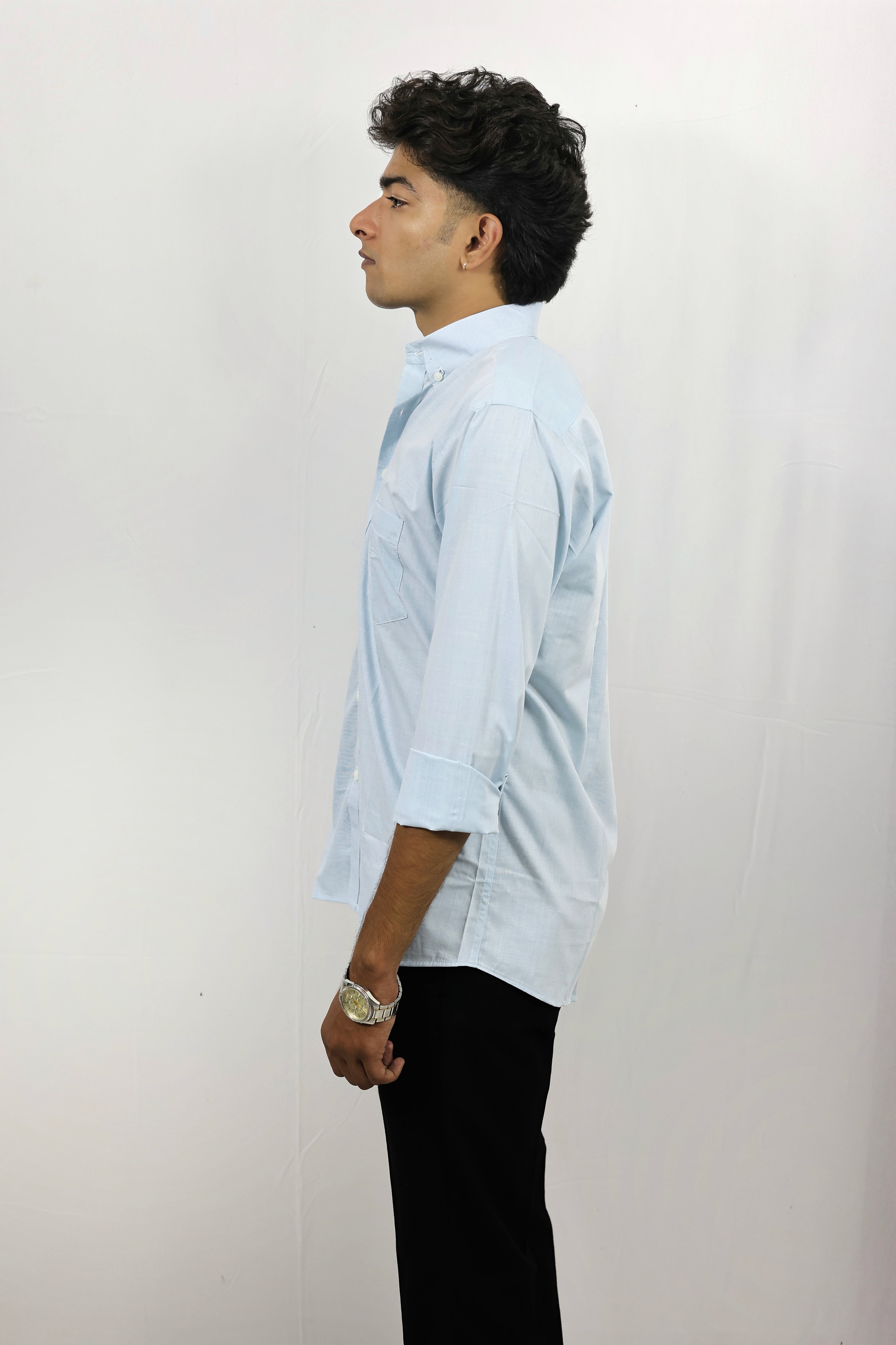 Sky Blue Solid Shirt