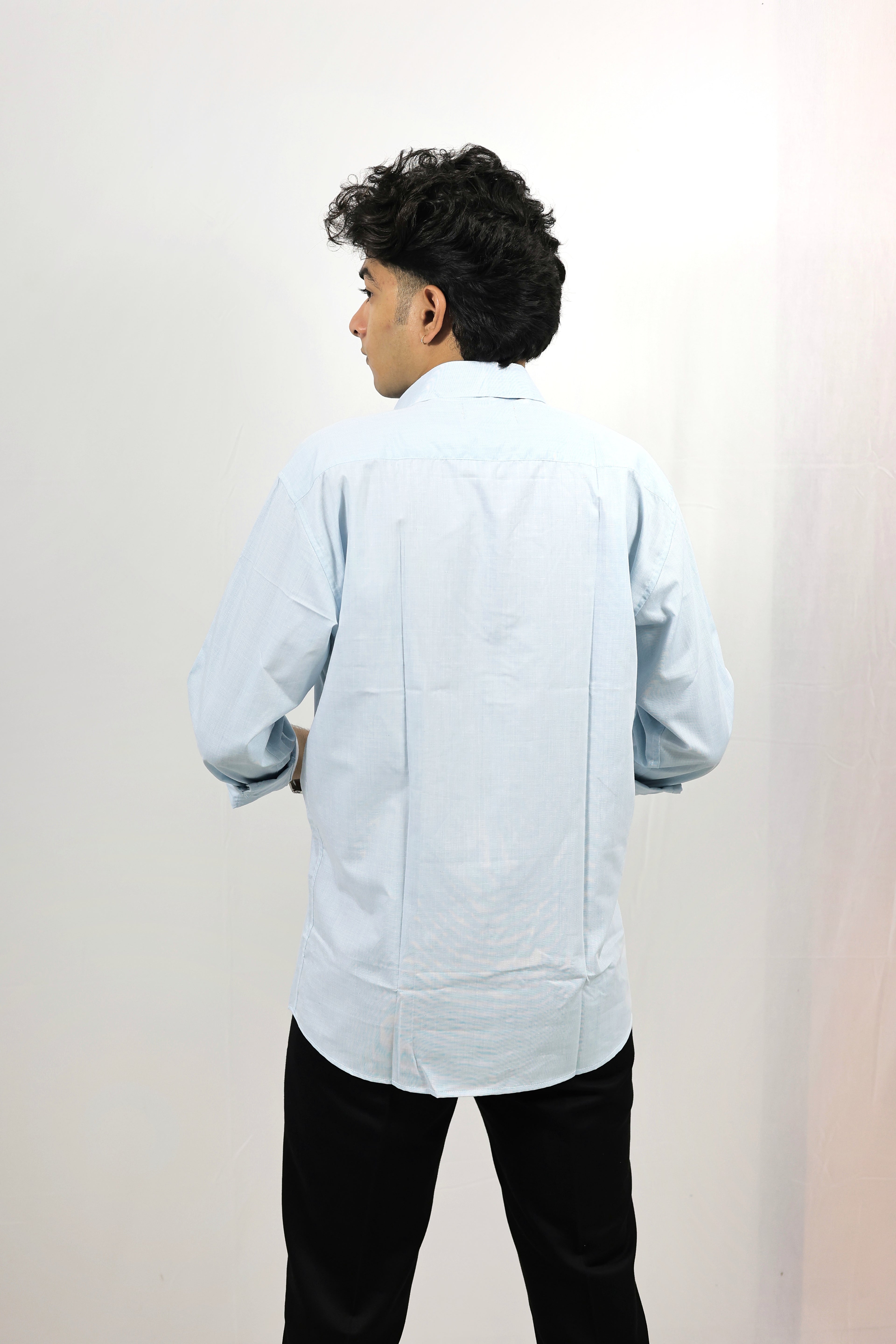 Sky Blue Solid Shirt