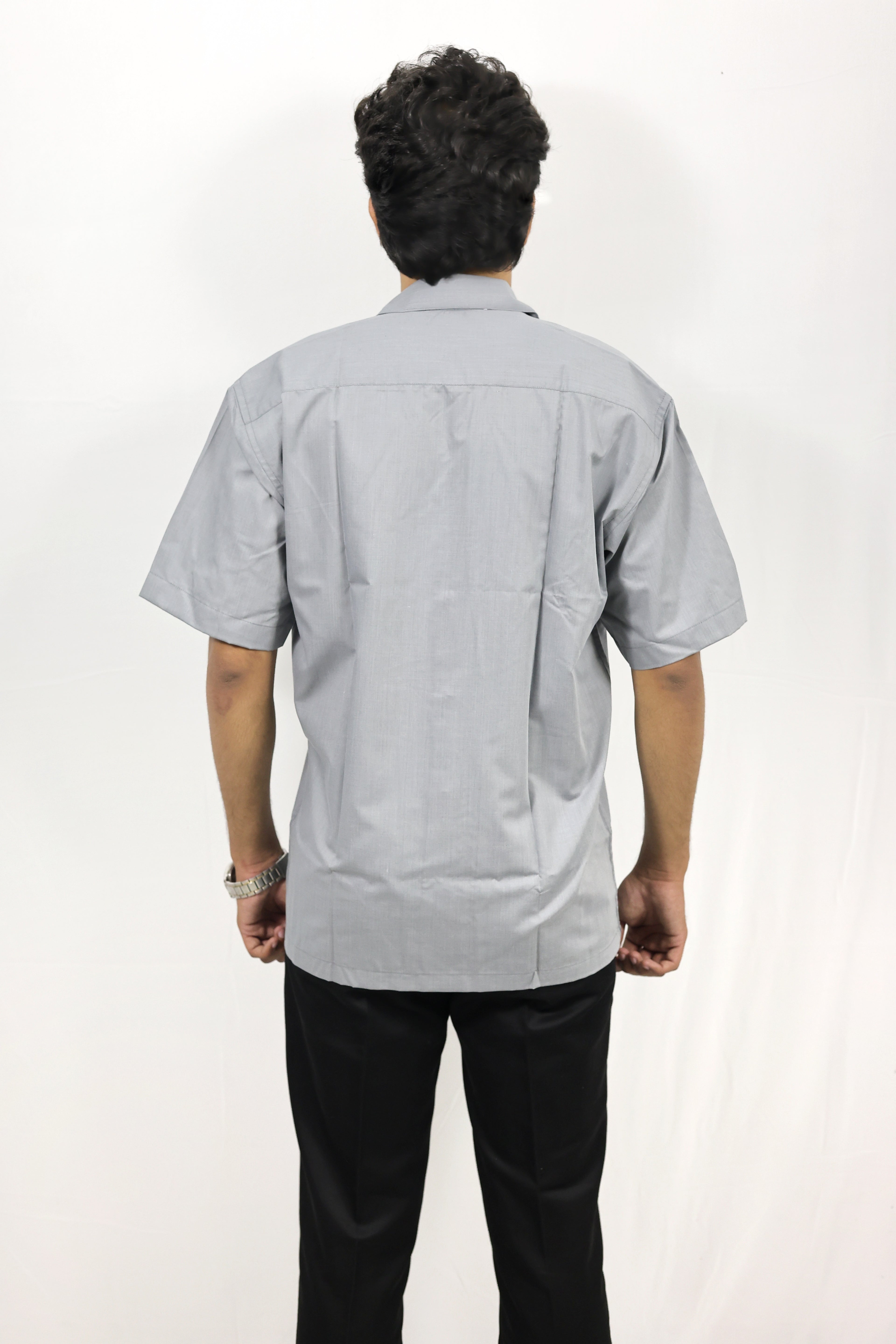 Grey Oversized Half Shirt