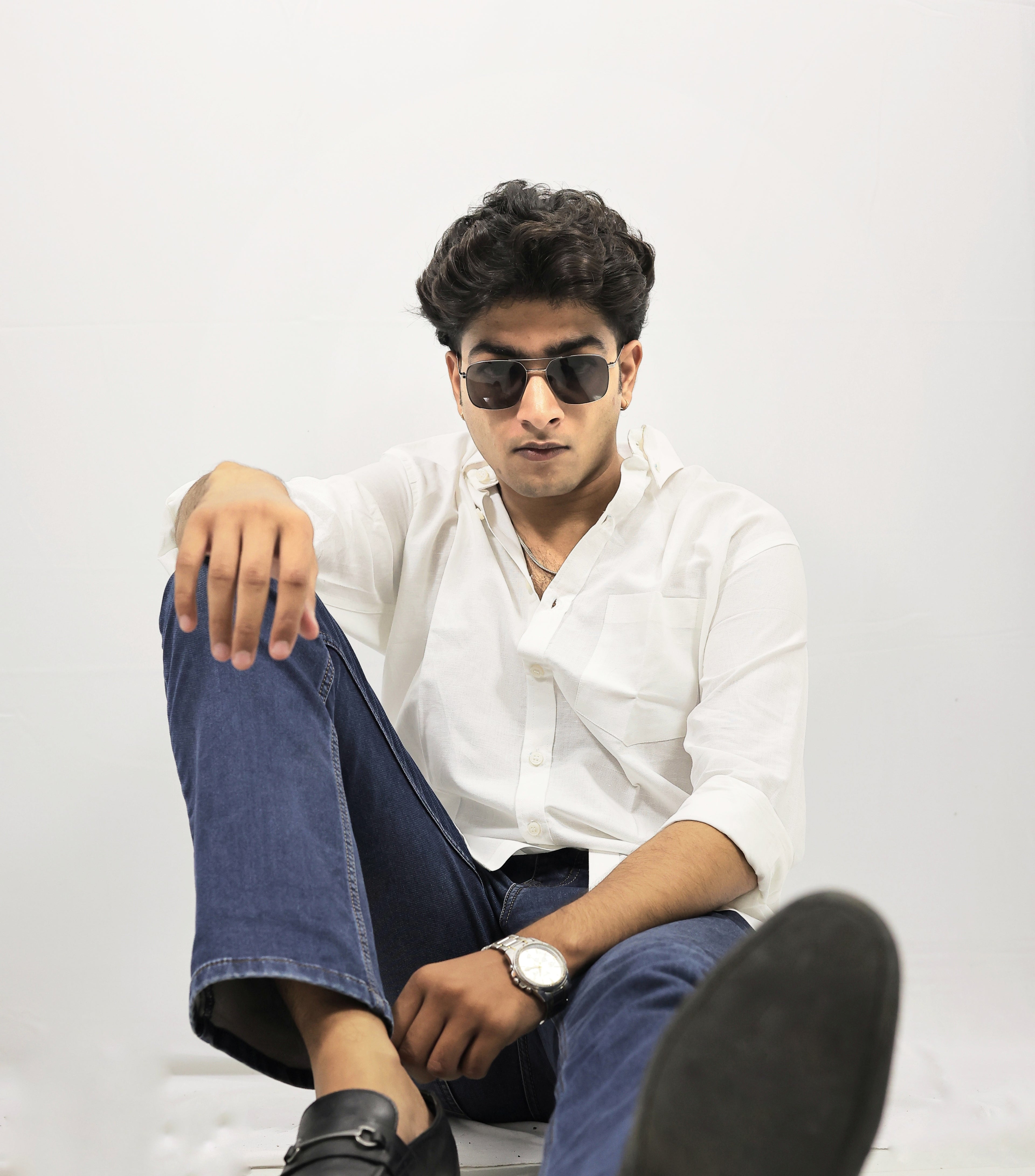 White Linen Shirt