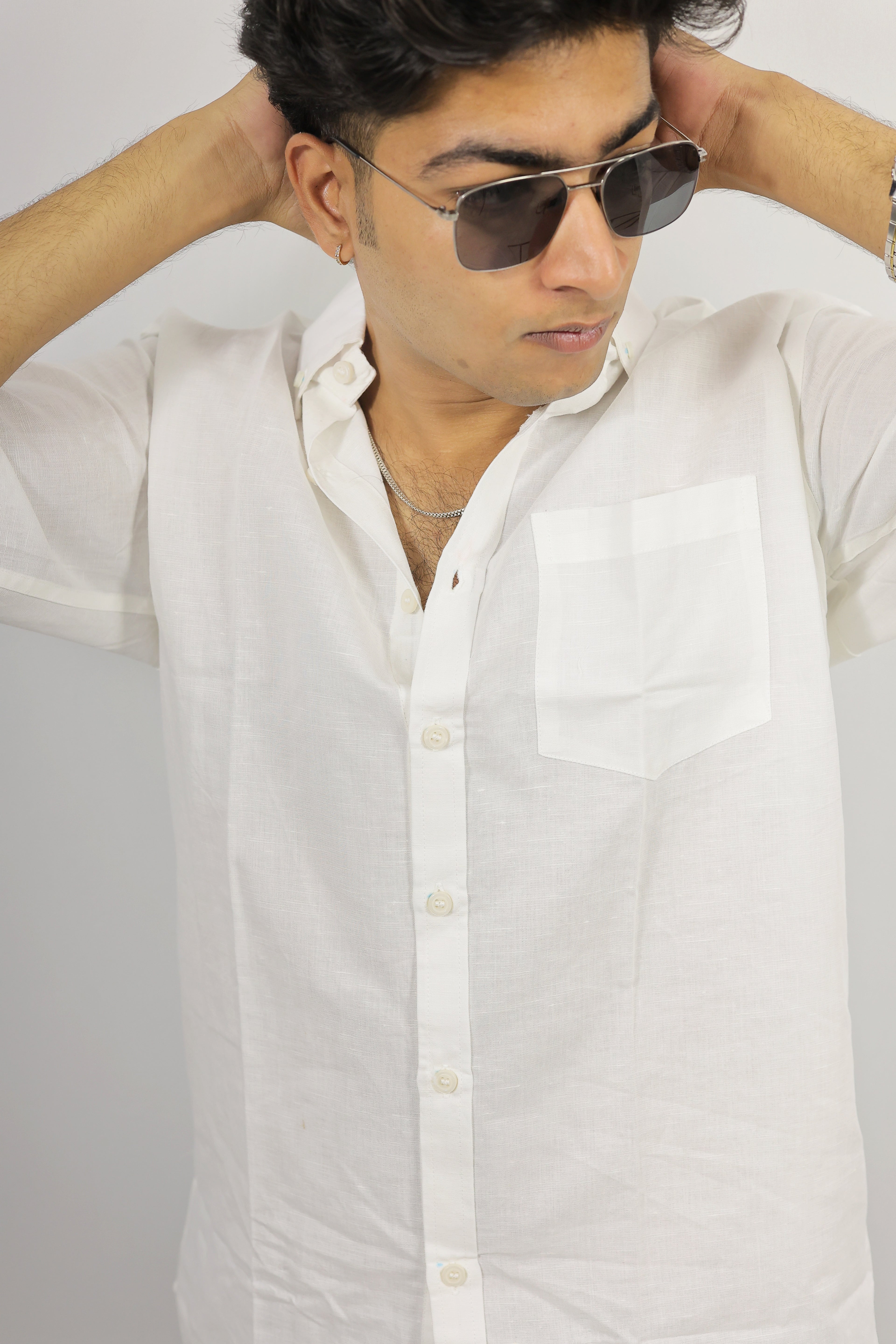 White Linen Shirt