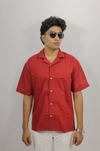 Red half sleeve shirt